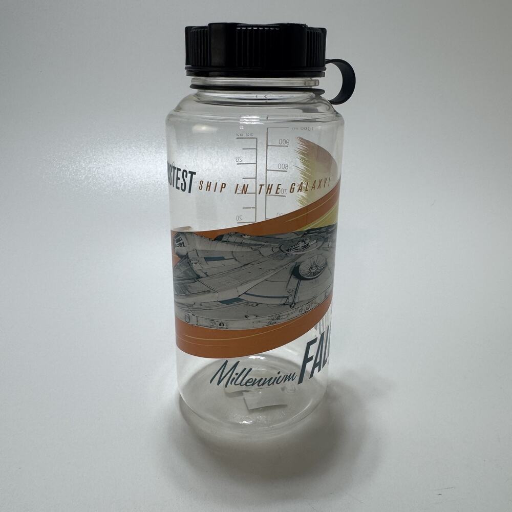 Vintage Star Wars Millennium Falcon Water Bottle 32oz Collectible Cup‎